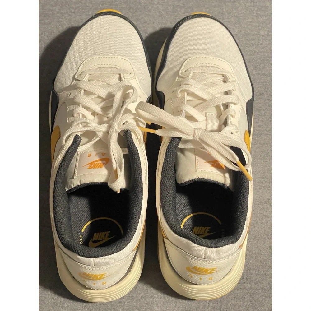 Nike Air Max SC White Black Yellow Running Shoes Men's Size 9 Sneakers
